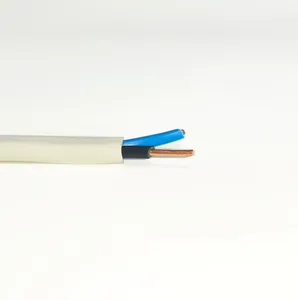 0.75mm 1mm 1.5mm 2.5mm 4mm 6mm H05VVH2-U PVC絶縁丸型および固体導体PVC被覆接続ケーブル