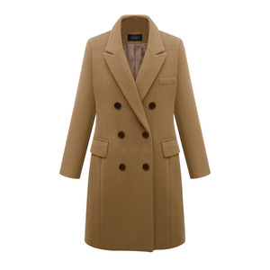 Cappotto lungo da <span class=keywords><strong>donna</strong></span> taglie forti 2022 nuovo design cappotto invernale da <span class=keywords><strong>donna</strong></span> in lana lunga doppiopetto di buona qualità - Product Image 1