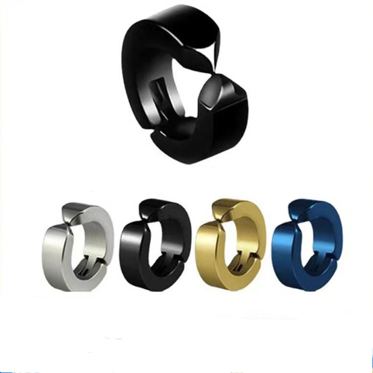 Steel-colored inner diameter 9mm (1 pair)