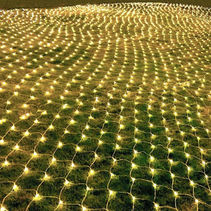 Commercial LED <b>Net</b> <b>Lights</b> String Outdoor Heavy Duty H03RN Black Rubber Copper Wire IP67 Waterproof 4x6m Christmas <b>Net</b> Mesh <b>Light</b> - Product Image 2