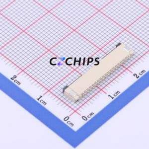 FPC-1.0FX-18PWBH20 FFC/FPC Connector SMD,P=1mm Connector Flip Cover Type Bottom Contact 18P 1mm - Product Image 2