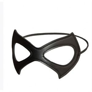Masque facial en cuir PU en forme de chat pour Halloween, noir, imperméable, masque en cuir pour cosplay, masque de chat pour femme, décoration de fête costumée - Product Image 4