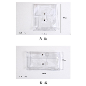 Estuche de PVC transparente Ins, bolsa de almacenamiento creativa para documentos, información, papel, para el cuidado de la piel pencil, estudiante - Product Image 6