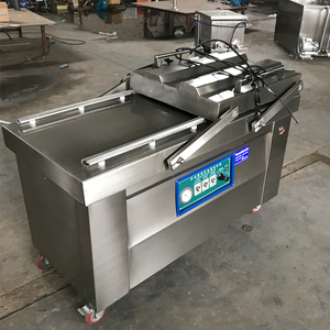 Grande machine d'emballage <span class=keywords><strong>sous</strong></span> vide horizontale industrielle de caille de nouilles de champignon de double <span class=keywords><strong>cloche</strong></span> pour la nourriture - Product Image 5