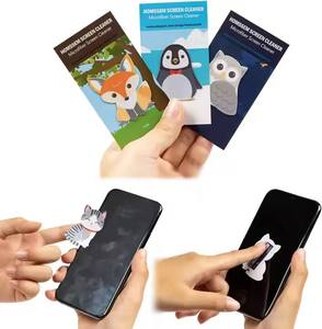 Smart Phone Adhesive <b>Mini</b> Microfiber Cloth Phone Screen Cleaner Sticker Custom Printed <b>Laptop</b> Mobile Phone Cleaning Wiper Sticky - Product Image 2