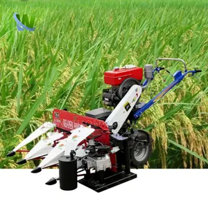 Self Propelled Tractor Wheat Rice Paddy Harvesting Reaper Binder Harvester Machine For Farm Harvesting