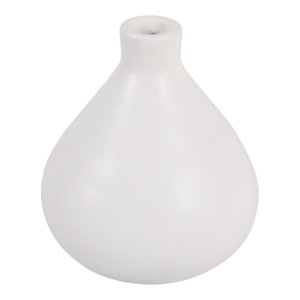 Vaso in terracotta arrotondato, moderno oggetto decorativo per soggiorno, camera da letto, ufficio, tavolo da pranzo, vaso in ceramica e porcellana - Product Image 3