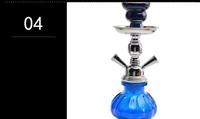 Nouvel ensemble de chicha arabe en fer à double tube, petite chicha à effet de fumée puissant