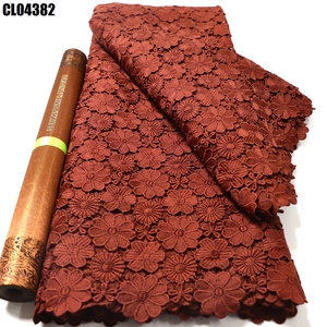 High Quality 3D Embroidery Hollow Fabric Lace <strong>Skirt</strong> Luxury Traditional Sexy Wedding Dress French Water Soluble 5 Yards Fancy - Product Image 2