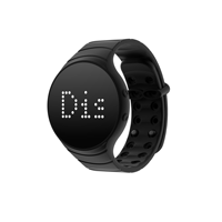 Montre intelligente étanche avec grand écran LED 3D, podomètre, compte à rebours, moniteur de sommeil, pour poignet large