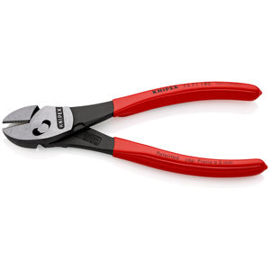KNIPEX 73 71 180 Cortador diagonal TwinForce de alto rendimiento con revestimiento de plástico negro 180 mm - Product Image 2