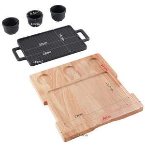 Padella in Ghisa Ecologica Bestseller, <span class=keywords><strong>Teglia</strong></span> Rettangolare per Cottura Senza Olio, Griglia per Cucinare - Product Image 2