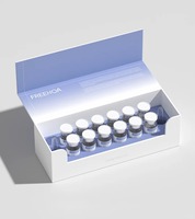Boîtes cadeaux et étiquettes personnalisées avec logo imprimé pour flacons de parfum vides de 3 ml, avec insert de plateau pour l'expédition de peptides pour le visage