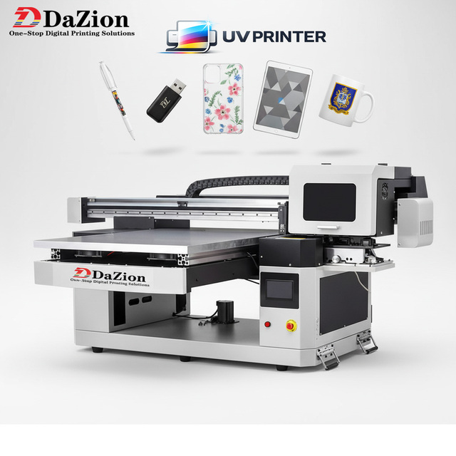 Factory Direct 6090 XP600 UV Flatbed Printer 60x90cm High Speed Semi-Automatic A1 for Signage Decoration Promotional Gifts