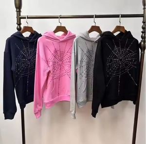 2025 Hoge Kwaliteit 100% Katoenen French Terry Oversized Hoodie Spider 3D voor Puff Print Lange Mouwen Pullover met Capuchon 555 Kraag - Product Image 1