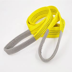 卸売りフラットウェビング貨物リフティングスリング1T-10Tポリエステル目2T-10Tフラットカーゴリフティング - Product Image 4