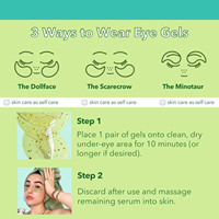 Masque Gel Hydratant Contour des Yeux Rose Éclatant au Resvératrol Bio Végétalien, Acide Hyaluronique et Peptides, Marque Blanche