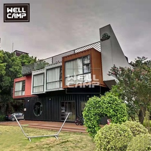 Casa Contenedor Prefabricada WELLCAMP, Estructura <span class=keywords><strong>de</strong></span> Acero Galvanizado, Panel Sándwich, para Uso en Hogar, Oficina o Villa, Diseño Moderno, Rápida Instalación - Product Image 3