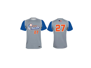 Maillots de baseball personnalisés sublimés à col rond en polyester respirant - Product Image 3