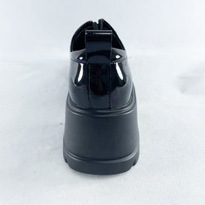 Новые женские туфли из лакированной кожи в британском стиле на толстой подошве с высоким каблуком и бисером, весна-лето 2026 - Product Image 3