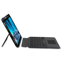 Clavier rétroéclairé détachable pour tablette pour iPad 10e génération Étui en cuir PU avec emplacement pour stylet Rétroéclairage