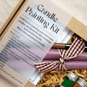 Kit de Pintura para Velas, Set de Manualidades con Velas, Idea de Regalo Creativa, Relajante y Consciente, con Materiales Ecológicos - Product Image 3