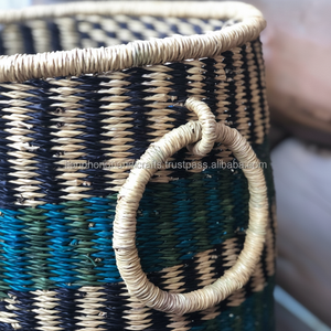 Hamper <b>Basket</b>/ Bolga <b>Basket</b> Traditional African Handmade <b>Baskets</b> - Product Image 1