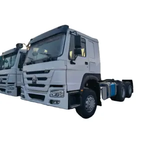중국 공장 Sinotruk HOWO 6X4 트랙터 트럭 디젤 연료 트럭 트랙터 수동 자동 변속기가 장착 된 양호한 상태