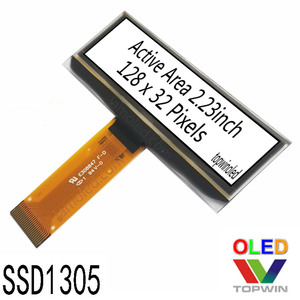 Layar OLED 2.23'' 2.23 inci 2.23 inci resolusi 128x32 24 pin UG-2832ASWCG01 dengan Antarmuka paralel I2C SPI ssd1305 - Product Image 2