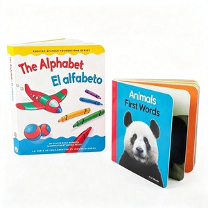 Service d'impression de livres cartonnés personnalisés, coins arrondis sécurisés, carton rigide, livre d'images pour l'apprentissage précoce des enfants, OEM ODM - Product Image 1