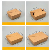 Caja para Pollo Frito RTS Kraft, Caja para Llevar con Logotipo Personalizado, Resistente al Aceite, para Empacar Bocadillos de Barbacoa, Caja de Papel