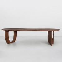 Table et chaises de salle à manger modernes en pin, de forme irrégulière, pour usage domestique, table de salle à manger en bois massif pour réunions d'affaires