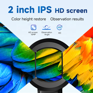 Chất lượng cao Kính lúp 100X hm020 với 8 LED ánh sáng 2 inch màn hình kỹ thuật số kính lúp Video kính hiển vi bằng một mắt - Product Image 2