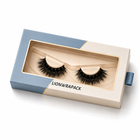 LIONWRAPACK Emballage magnétique personnalisé pour cils, boîte de luxe pour faux cils