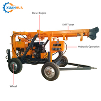 Foreuse rotative diesel montée sur remorque YCS-130T/180T/200T pour puits d'eau en Afrique du Sud