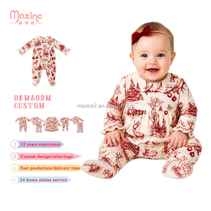 Pigiama Natalizio per Bambine con Stampa Cervo e Volant, Set di Abbigliamento da Notte per Bambini - Product Image 3