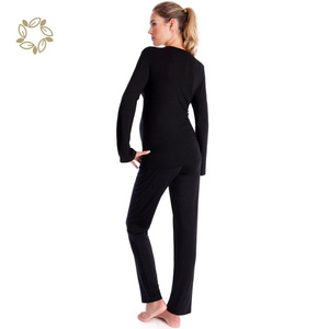 <span class=keywords><strong>Pijama</strong></span> de maternidad, <span class=keywords><strong>pijama</strong></span> de maternidad de bambú, <span class=keywords><strong>pijama</strong></span> de embarazada, ropa de dormir de maternidad sostenible, pijamas de Enfermería de otoño para mamá - Product Image 4
