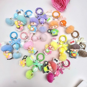 Porte-clés <span class=keywords><strong>Dimo</strong></span> Gold Medal Chef, personnage de dessin animé floqué, mignon, accessoire de sac, pendentif, tendance en direct, petit ornement - Product Image 4