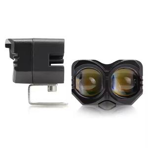 Nouveau projecteur LED 12V pour moto, puce 3570, 30W, lampe de travail bicolore, phares antibrouillard étanches pour motos et camions - Product Image 2