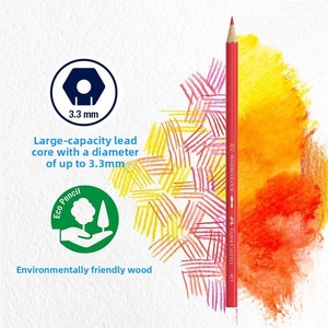 Crayons <span class=keywords><strong>de</strong></span> <span class=keywords><strong>couleur</strong></span> aquarellables <span class=keywords><strong>Faber</strong></span>-<span class=keywords><strong>Castell</strong></span>, 24/48/72 couleurs, boîte en fer rouge professionnelle soluble dans l'eau, pour <span class=keywords><strong>dessin</strong></span> à la main, niveau élémentaire - Product Image 5