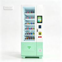 Distributeur automatique de snacks 27-36 sélections, distributeur à spirale, écran LCD défilant, code QR, carte de crédit, construction en acier