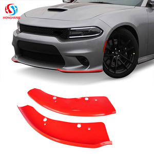 HONGHANG Aileron d'angle de pare-chocs avant pour <span class=keywords><strong>Dodge</strong></span> <span class=keywords><strong>Charger</strong></span> SRT Scat Pack 2015-2023, garniture latérale avant, vente en gros d'usine OEM - Product Image 2