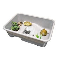 Bac à tortues en plastique PE, tubulure pour élevage de Reptile