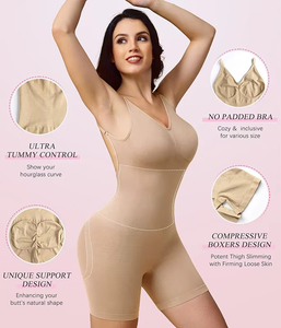 Combinaison sans couture grande taille pour femmes, body sculptant respirant, contrôle du ventre, levage des hanches, collants sans dos, design pour adultes - Product Image 4