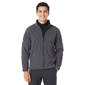 Fashionable Best Sale Windbreak Men's Softshell Jacket Solid Color Quick Dry Outdoor Softshell Jacket for Sale - Product Image 1
