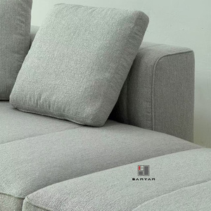 Meubles de salon de style italien minimaliste, nouveau design, tissu de haute qualité SY300, cuir italien Nicoletti SY300 SY300 - Product Image 4