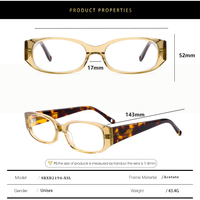 Montures de lunettes optiques Sunray pour boutiques, en acétate, faites à la main, compatibles avec les verres progressifs sur ordonnance, verres transparents