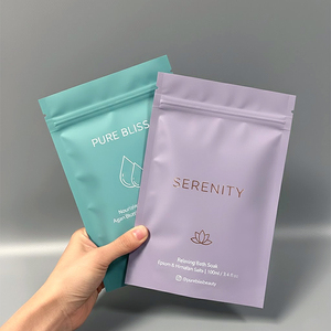 Sacchetto di Imballaggio in Plastica Personalizzato con Stampa, Chiusura <span class=keywords><strong>a</strong></span> 3 Lati, Busta Piatta per Accessori con Zip Lock - Product Image 6