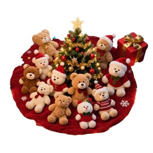 Orsacchiotto di Natale in Peluche, Bambola Orso Babbo Natale, Mascotte Festiva, Fabbrica OEM di Peluche Personalizzati, Personalizzazione su Disegno e Campione, MOQ 1000 - Product Image 3