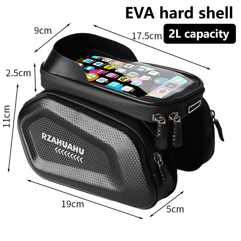 Coque rigide noire à motif carbone ev 2L-imperméable double face